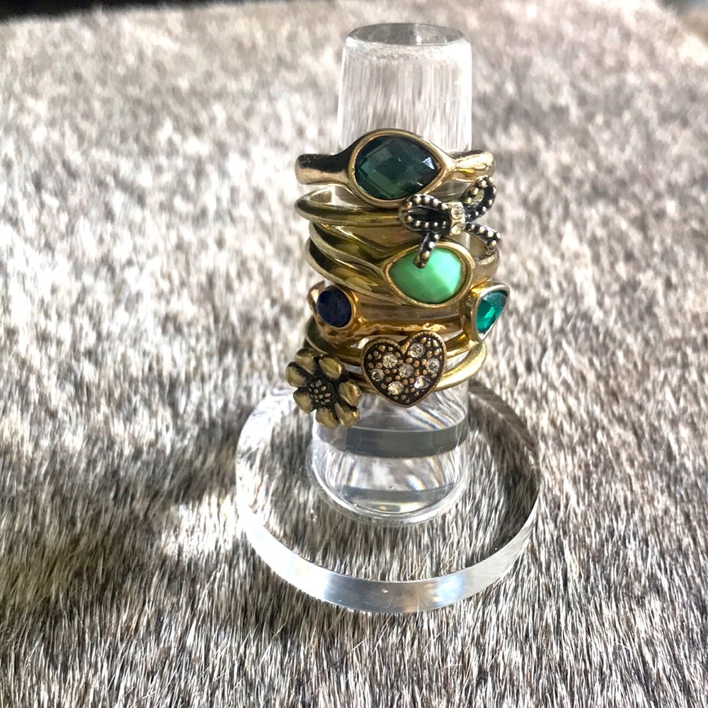 Bundle of Gold Rings Size 7